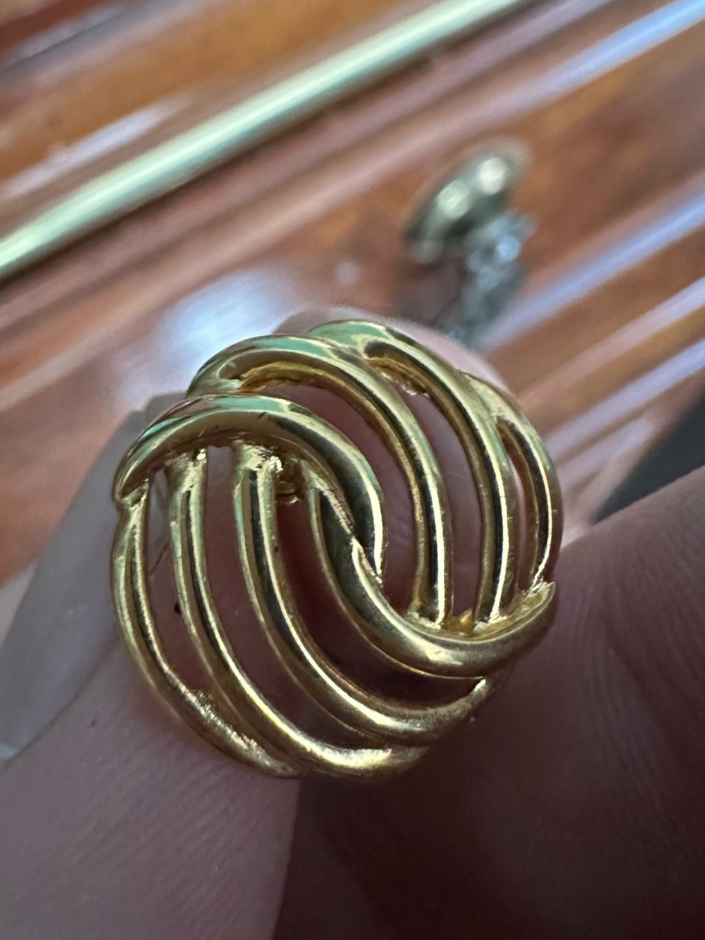 Monet Gold-Tone Open Swirl Clip-On Earrings